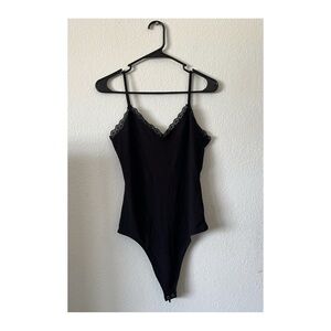 American Eagle Outfitters Black Bodysuit with Spaghetti Straps